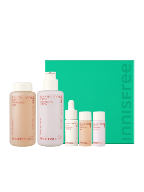 Innisfree   Black Tea Youth Enhancing Skincare Set
