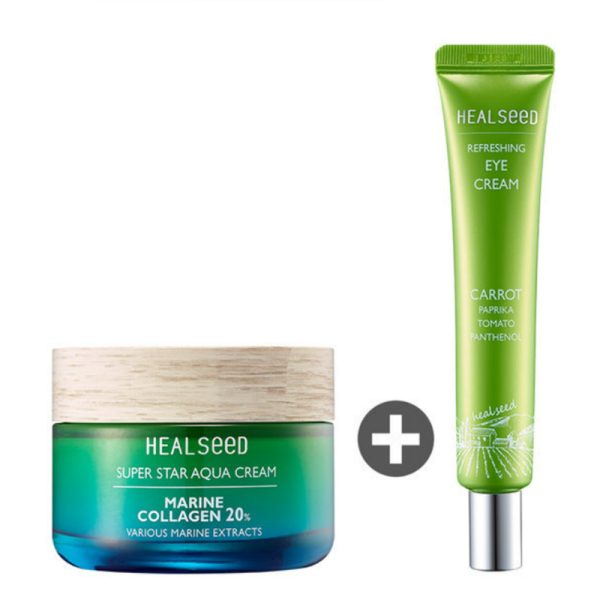 HEALSEED   Super Star Aqua Cream (55ml) + Refreshing Eye Cream (30ml)