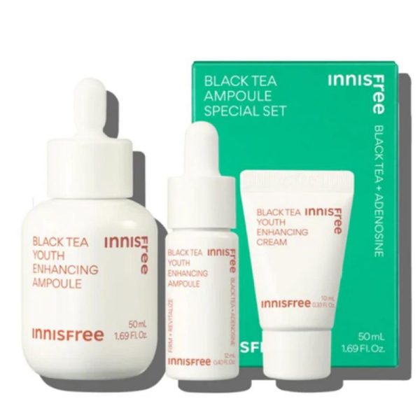 Innisfree   Black Tea Youth Enhancing Ampoule Special Set