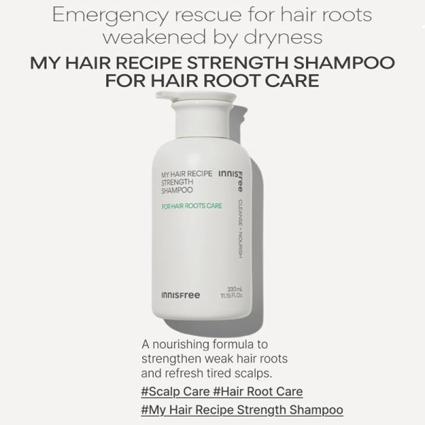 Innisfree - My Hair Recipe Strength Shampoo 330ml_02 Innisfree My Hair Recipe Strength Shampoo 330ml 02
