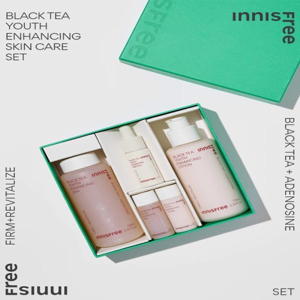 Innisfree – Black Tea Youth Enhancing Skincare Set 01