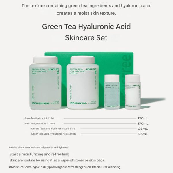 Innisfree – Green Tea Hyaluronic Skincare Set 02