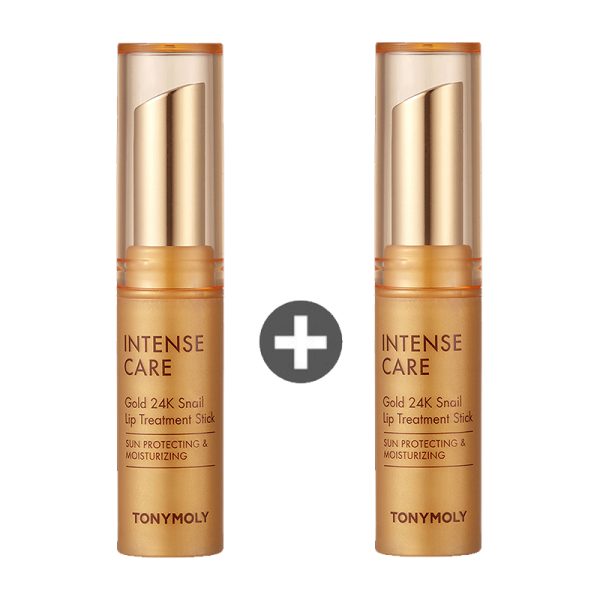 TONYMOLY   Intense Care Gold 24K Snail Lip Treatment Stick SPF15 (x2 pcs)
