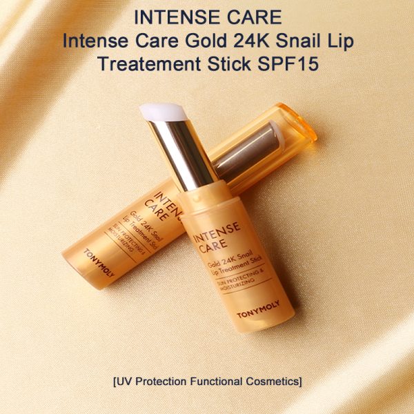 TONYMOLY   INTENSE CARE Gold 24K Snail LIP TREATMENT Stick01