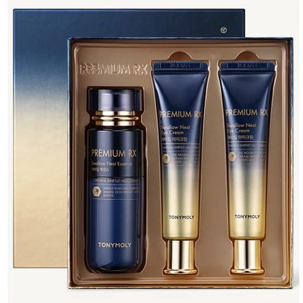 TONYMOLY   Premium RX Swallow Nest Essence 55ml + 2 pcs Eye Cream 30ml Set