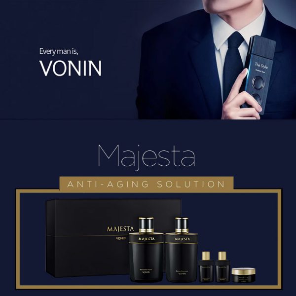 Vonin   Majesta skin set toner emulsion for man luxury gift set