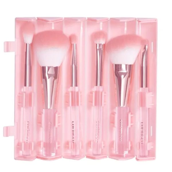 CORINGCO   Pink Roll Brush Set 6P