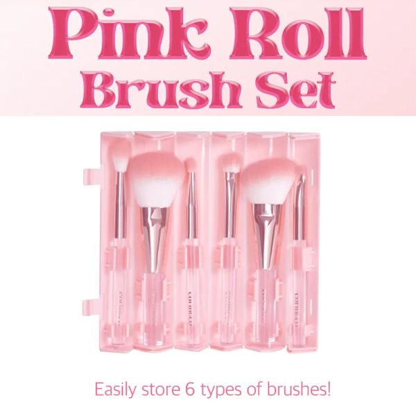 CORINGCO – Pink Roll Brush Set 01