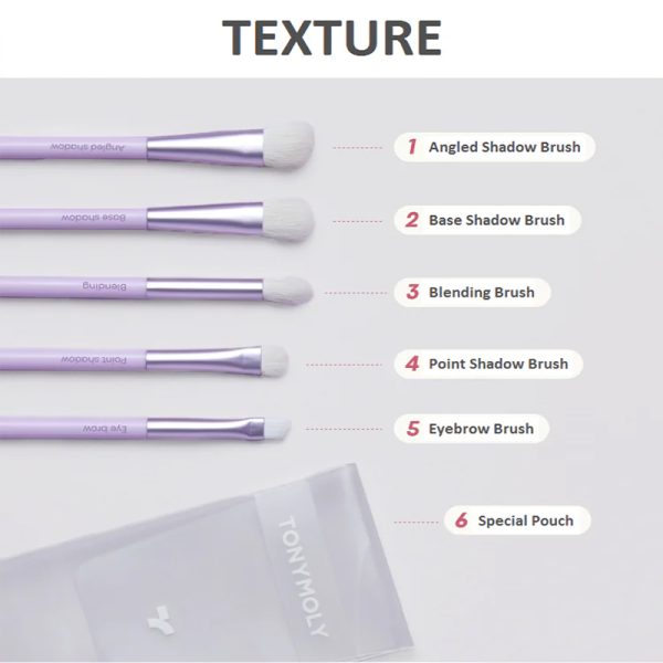 TONYMOLY – Eye Make Up Brush Set 02